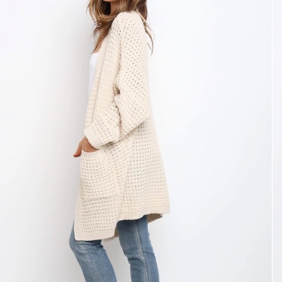 LEYONIE CARDIGAN - CREAM - Picture 5 of 9